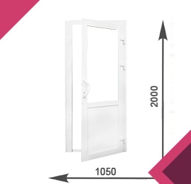 Входная дверь одностворчатая 60 система 1050x2000